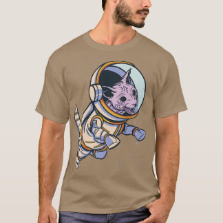 Sphyn Cat Astronaut T Shirt