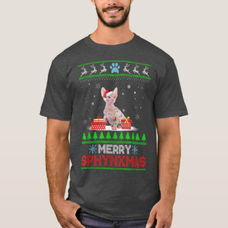 Sphyn Cat Lover jul Ugly Julafton Sweater Sphyn T Shirt