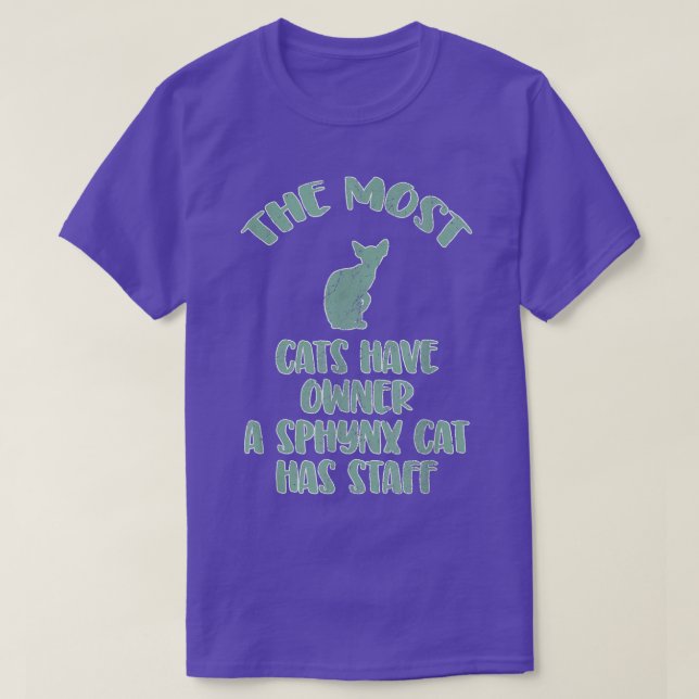 Sphyn Cat Owner T Shirt (Design framsida)