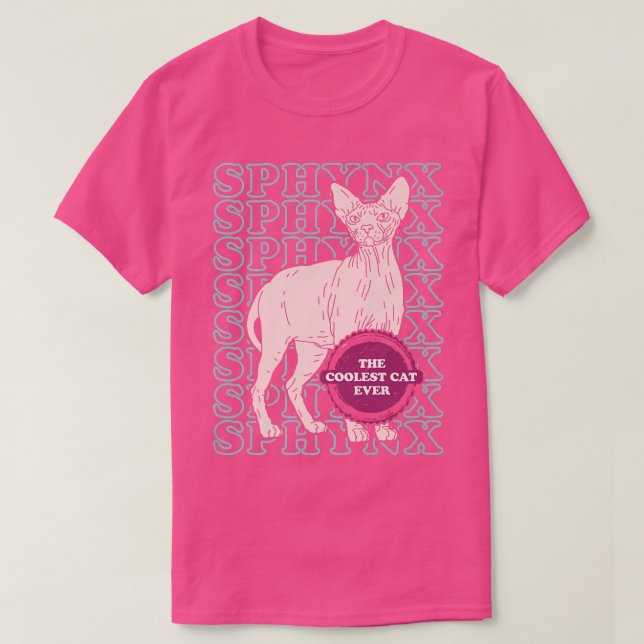 Sphyn Coolest Cat Hairless Cat Owner Sphyn Cat T Shirt (Design framsida)