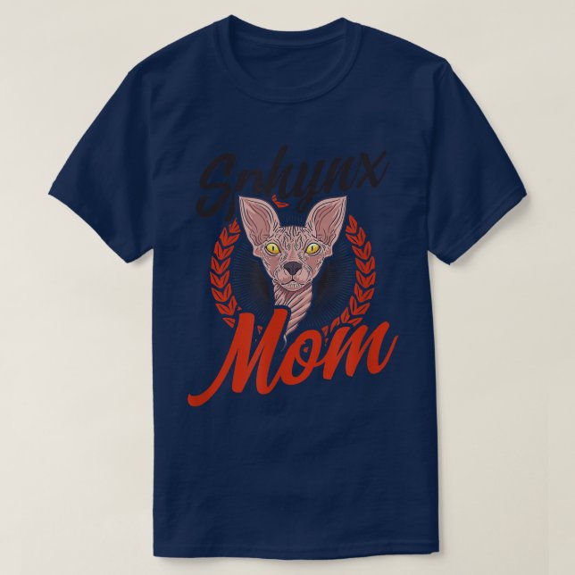Sphyn Mamma Design Sphyn Cat T Shirt (Design framsida)