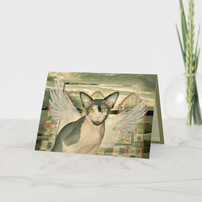 Sphynx Angel med djup sympati Kort (Framsida)