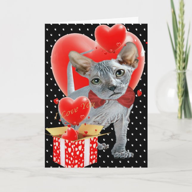 Sphynx box för Hearts Mors dag-kort Kort (Framsida)