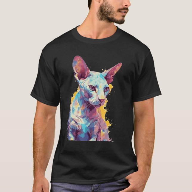Sphynx Cat 1 T Shirt (Framsida)