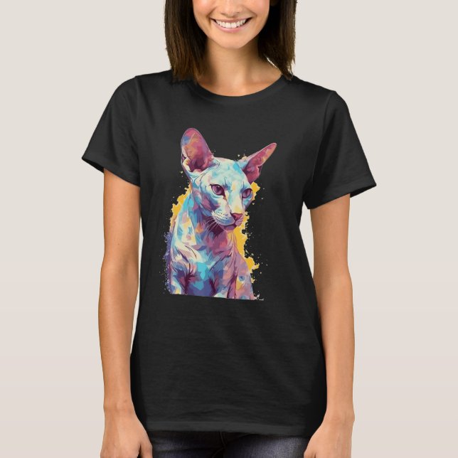 Sphynx Cat 1 T Shirt (Framsida)