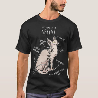 Sphynx Cat Anatomy 1 T Shirt
