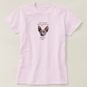 Sphynx Cat Hand plockade Digital Art T Shirt