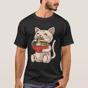Sphynx Cat Japansk Ramen Noodles Kawaii Anime Man T Shirt