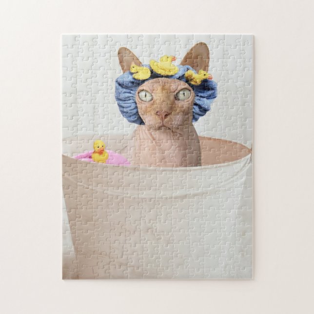 SPHYNX CAT JIGSAW PUZZZZE PUSSEL (Vertikal)