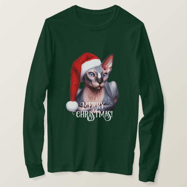 Sphynx Cat-jul T Shirt (Design framsida)