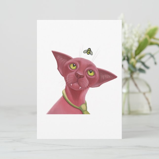 Sphynx Cat Julkort (Stående Fram)