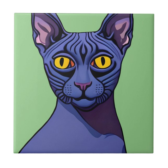 Sphynx Cat Kakelplatta (Framsidan)