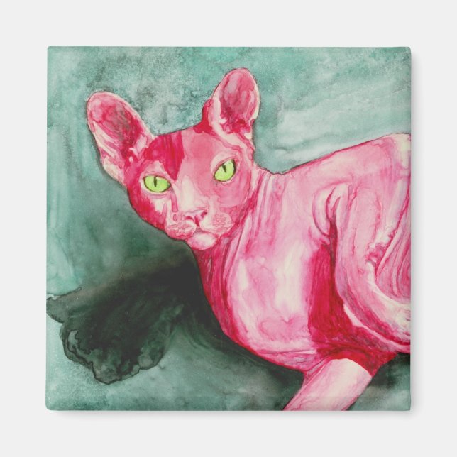 Sphynx Cat Magnet (Framsidan)
