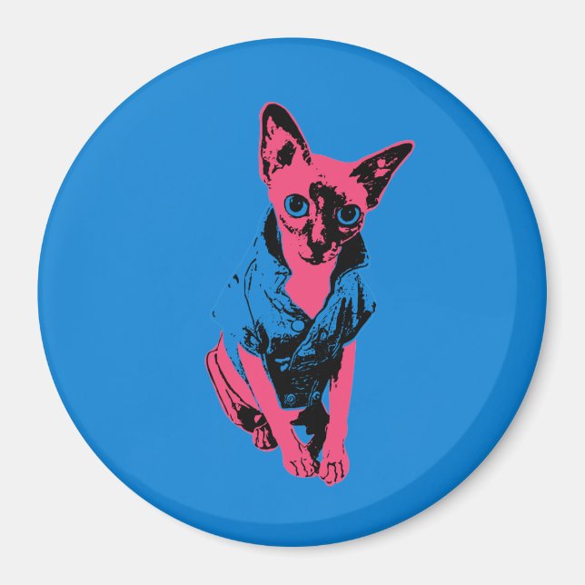 Sphynx Cat Magnet (Framsidan)