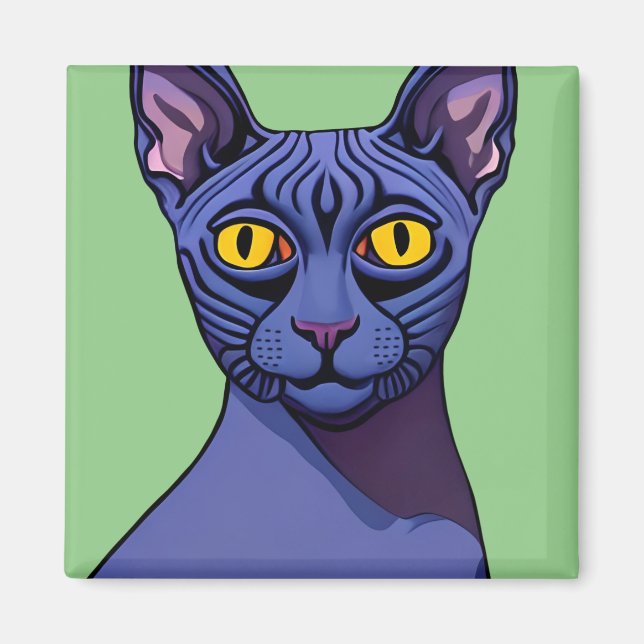Sphynx Cat Magnet (Framsidan)