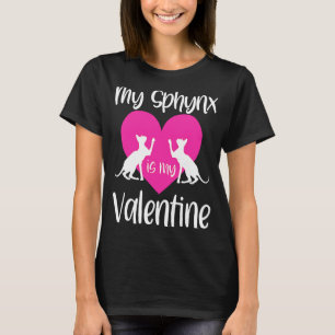 Sphynx Cat Mamma Pappa Valentine Day Rädding Cute T Shirt