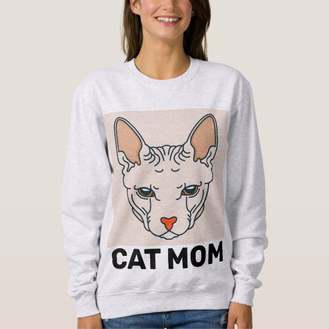 SPHYNX CAT MAMMA T-SHIRTS (Framsida)