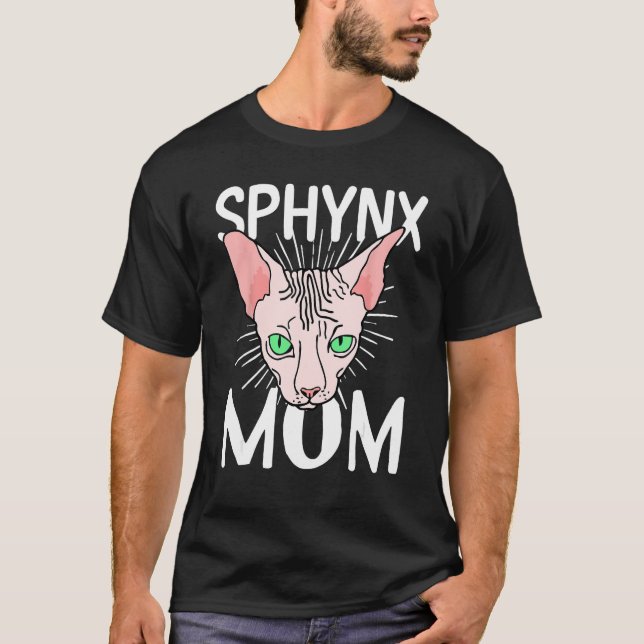 sphynx cat mom  Hairless Breed Sphynx Kitten T Shirt (Framsida)