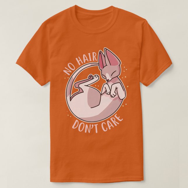 Sphynx Cat No Hair Dont e T Shirt (Design framsida)