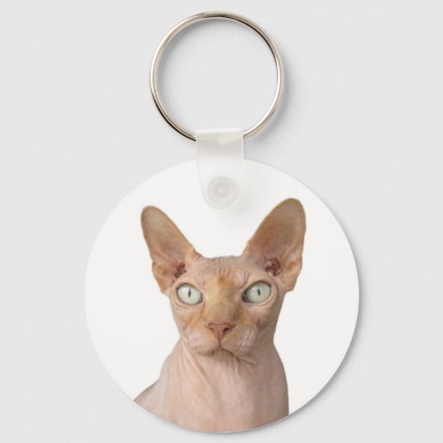 Sphynx Cat Nyckelring (Framsida)