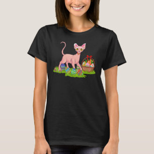 Sphynx Cat Påskägg Hunting Bunny Sphynx Cat Eas T Shirt