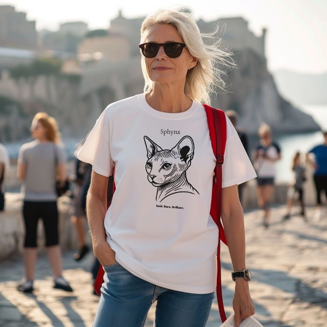 Sphynx Cat Porträtt T Shirt (Skapare uppladdad)