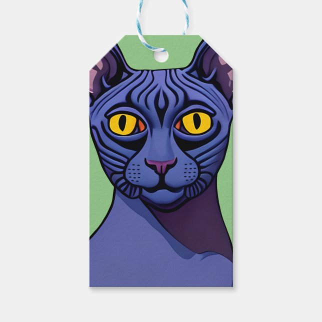 Sphynx Cat Presentetikett (Framsidan)