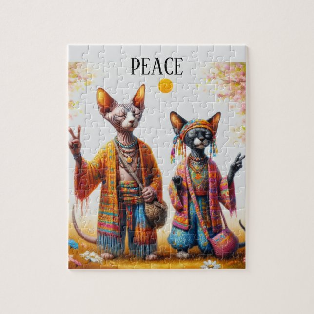 Sphynx Cat Pussel (Vertikal)