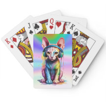 Sphynx Cat Rainbow-hörlurar