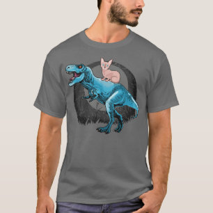 Sphynx Cat Riding A TRex T Shirt