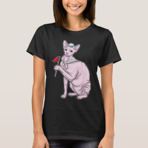 Sphynx Cat Sailor Flagga T Shirt
