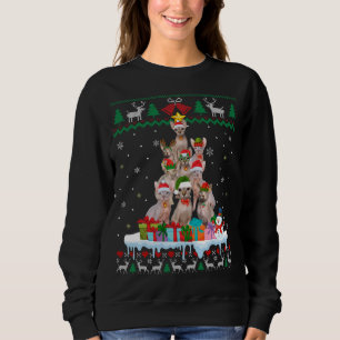 Sphynx Cat Santa Julgran Ugly Cat Julafton Swea T Shirt