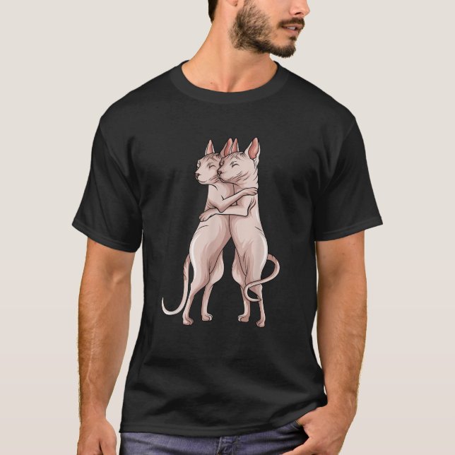 Sphynx Cat Sphinx Hairless Cat Lovers Owner T Shir Shirt (Framsida)
