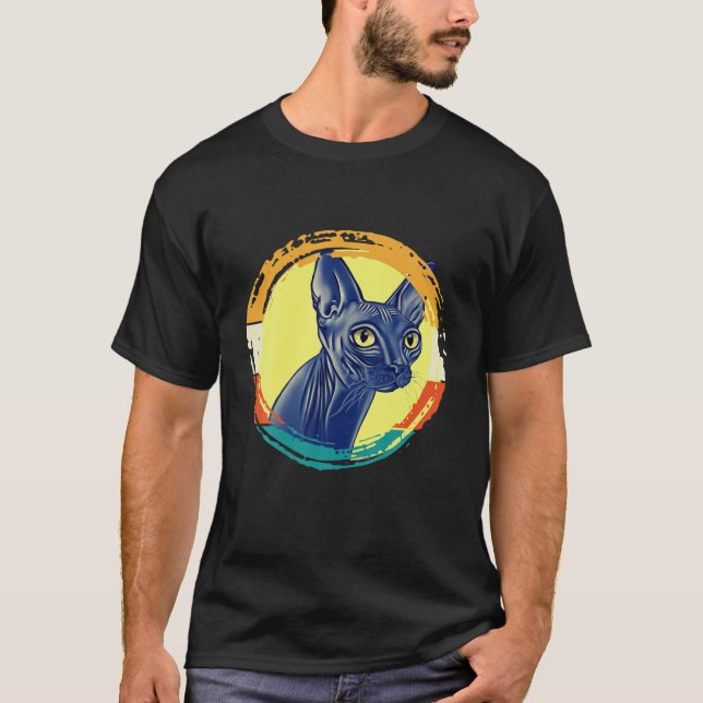 Sphynx Cat T Shirt (Framsida)