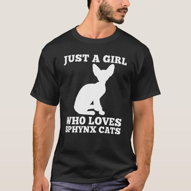 Sphynx Cat T Shirt (Framsida)