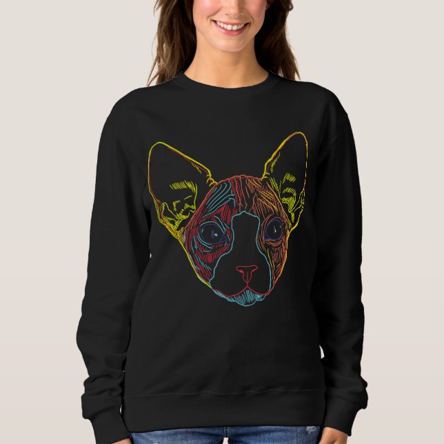 Sphynx Cat T Shirt (Framsida)