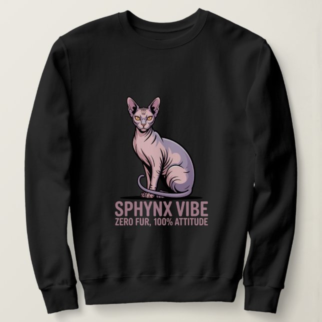 Sphynx Cat Vibe Under Sunlight Art T Shirt (Design framsida)