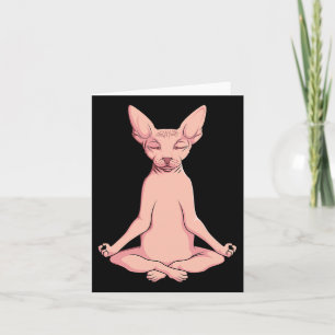 Sphynx Cat Yoga Meditation Breeder Hairless Pet Lo Kort