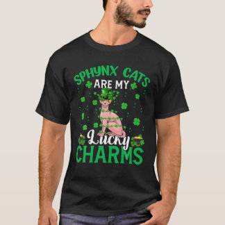 Sphynx Cats är min Lucky Charms Sphynx Cat St Patr T Shirt