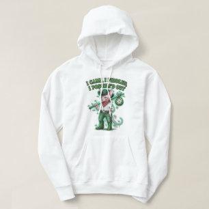 Sphynx Cowboy Rebellion: 3D Graffiti Crop Hoodie