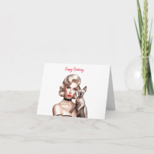Sphynx-födelsedagskort Kort
