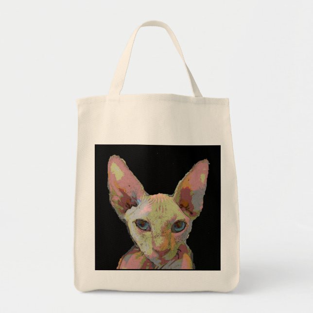 SPHYNX HAIRLESS CAT TOD BAG TYGKASSE (Framsidan)