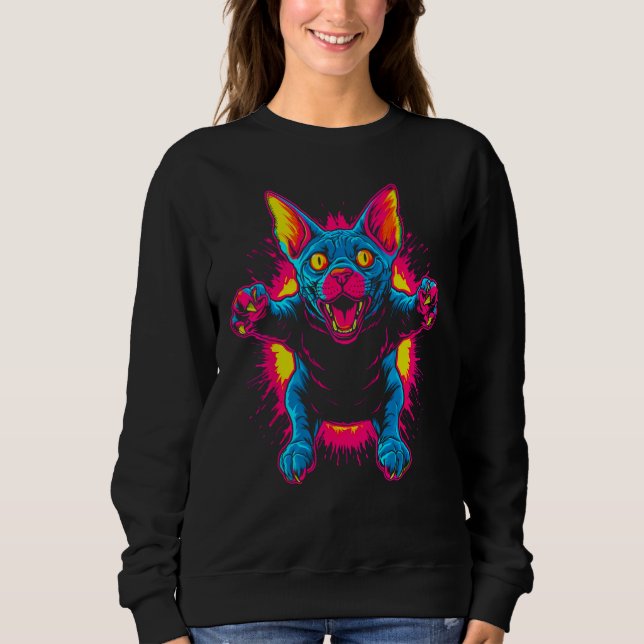 Sphynx Hårfri Katt T Shirt (Framsida)