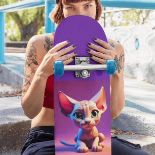 Sphynx, hårlös kattkattkatt Skateboard Deck