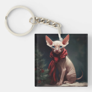 Sphynx hund i snö jul