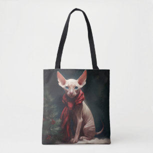 Sphynx Hund i Snö-julen Tygkasse
