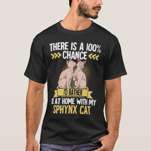 Sphynx Katt  2 T Shirt (Framsida)