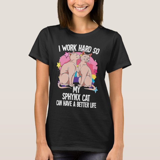 Sphynx Katt  3 T Shirt (Framsida)