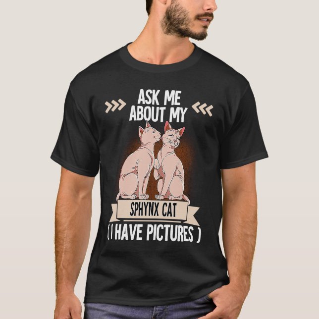Sphynx Katt  7 T Shirt (Framsida)