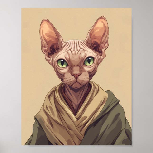 SPHYNX KATT Affisch Affischer (Framsidan)